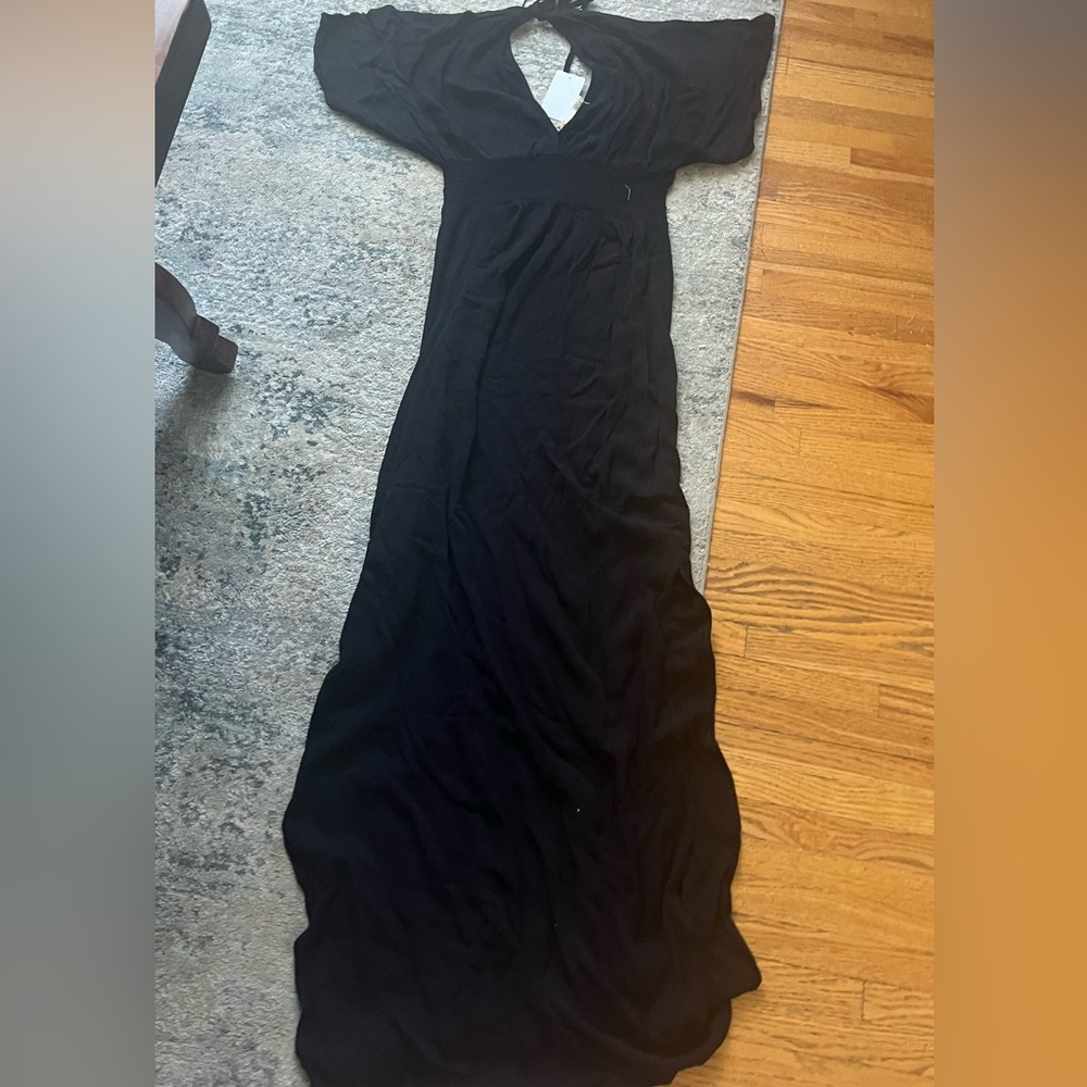 Black maxi dress